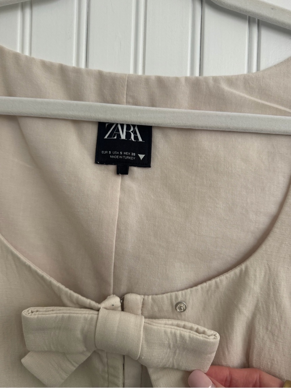 ZARA Cream Bow SET - Picture 4 of 7